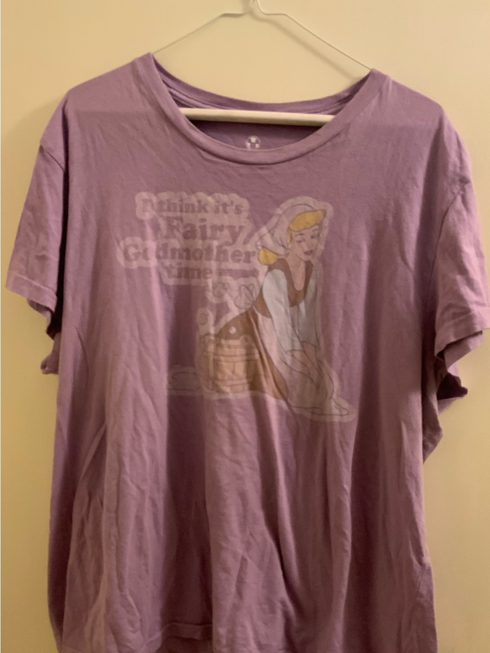 Disney Lavender Cinderella Graphic Short Sleeve Tee
